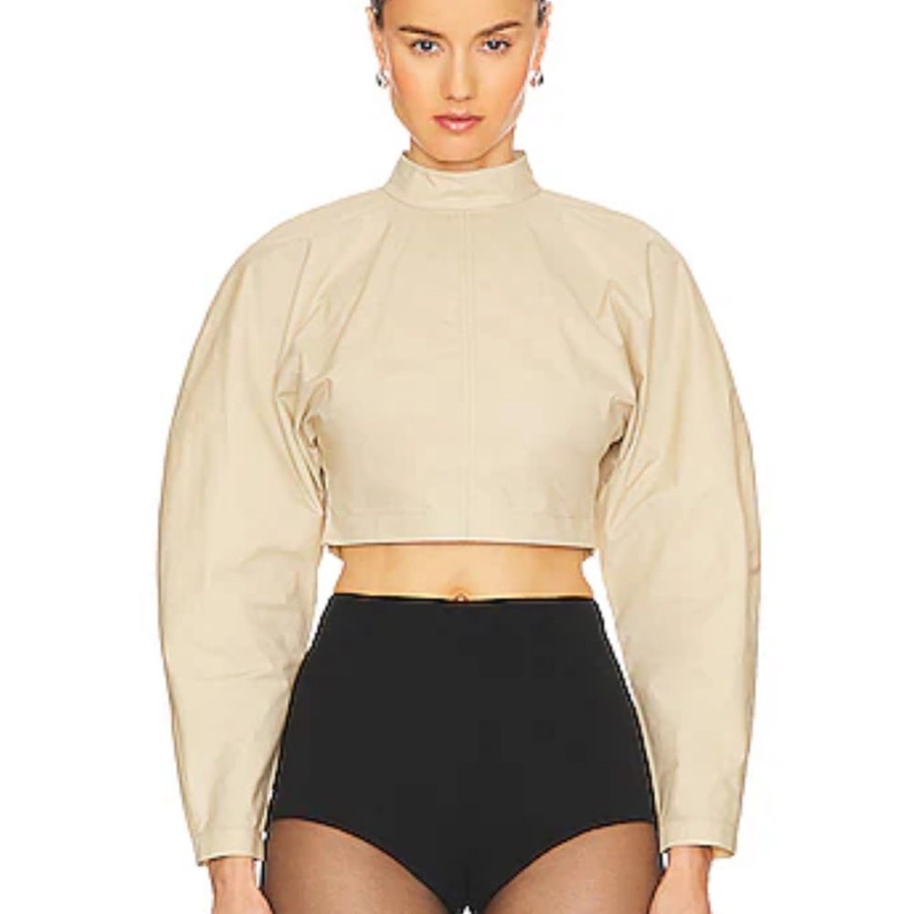 REVOLVE Cream Long Sleeve Blouse
